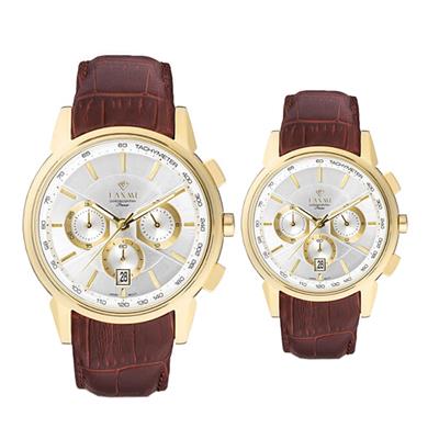 ست ساعت مچی عقربه ای زنانه و مردانه لاکسمی مدل 4 8507