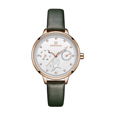 ساعت مچی عقربه ای زنانه نیوی فورس مدل nf5003rgwgn