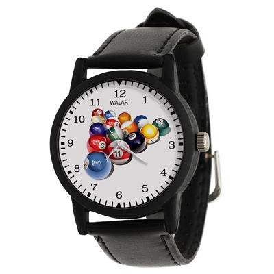ساعت مچی عقربه ای والار طرح بیلیارد کد lf2303