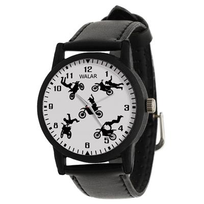 ساعت مچی عقربه ای والار طرح موتور سواری کد lf2207