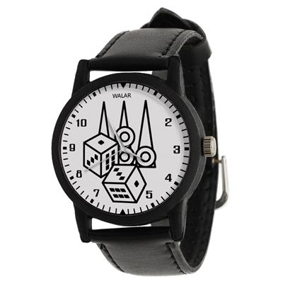 ساعت مچی عقربه ای والار طرح تخته نرد کد lf2764