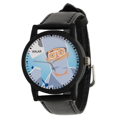 ساعت مچی عقربه ای مردانه والار طرح دندانپزشک کد lf2787