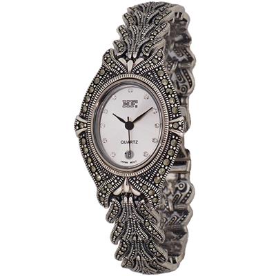 ساعت مچی عقربه ای نقره زنانه اچ اف مدل hw0104