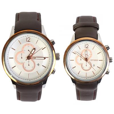 ست ساعت مچی عقربه ای زنانه و مردانه مدل 0018