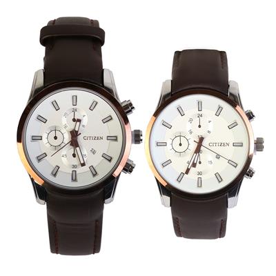 ست ساعت مچی عقربه ای زنانه و مردانه مدل 0014