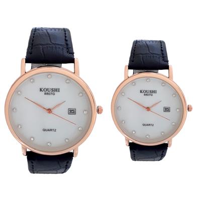 ست ساعت مچی عقربه ای زنانه و مردانه کوشی کد 8807