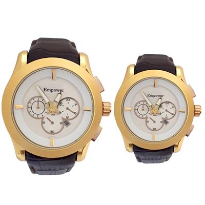 ست ساعت مچی عقربه ای زنانه و مردانه کد 8699bl