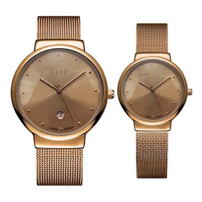ست ساعت مچی عقربه ای زنانه و مردانه جولیوس کد ja 426c