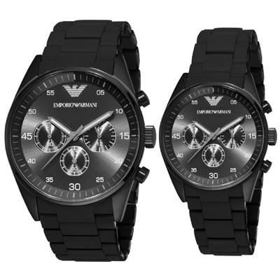 ست ساعت مچی عقربه ای زنانه و مردانه کد a 0002