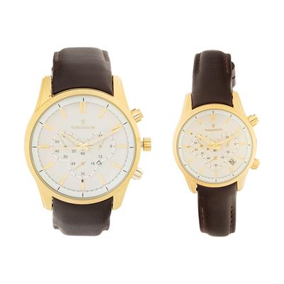 ست ساعت مچی عقربه ای زنانه و مردانه کد a 2214