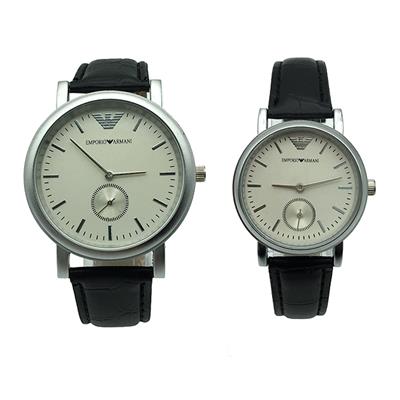 ست ساعت مچی عقربه ای زنانه و مردانه کد ea