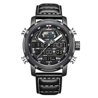 ساعت مچی عقربه ای مردانه نیوی فورس کد nf9160 bl wh