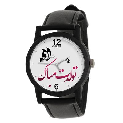 ساعت مچی عقربه ای زنانه والار طرح تولدت مبارک مدل lf1349