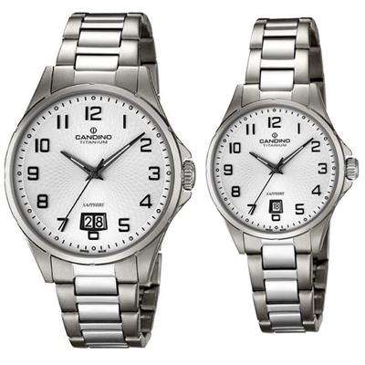 ست ساعت مچی عقربه ای زنانه و مردانه کاندینو کد c4607 1 و c4608 1