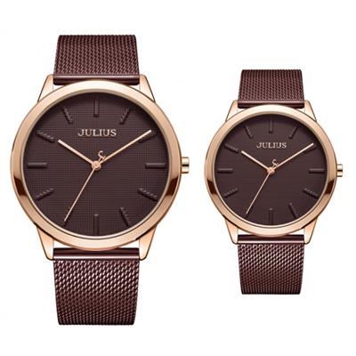 ست ساعت مچی عقربه ای زنانه و مردانه جولیوس مدل ja 982mg