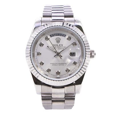 ساعت مچی عقربه ای مردانه مدل rox day date کد 011021