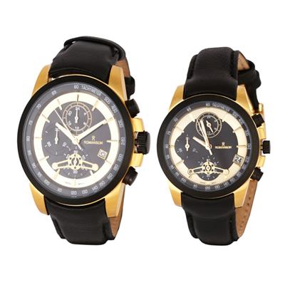 ست ساعت مچی عقربه ای زنانه و مردانه مدل rs17095lbk