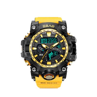 ساعت مچی عقربه ای مردانه اسبا مدل 8005y h رنگ زرد
