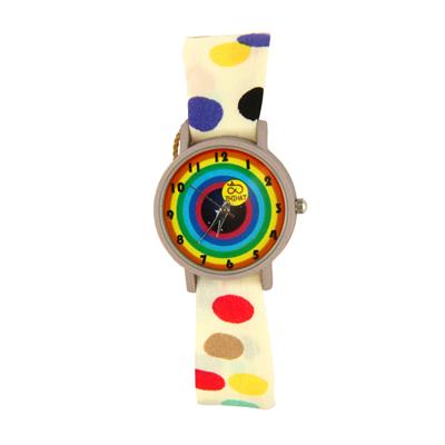 ساعت مچی عقربه ای زنانه ژیهات طرح دایره رنگی کد z009