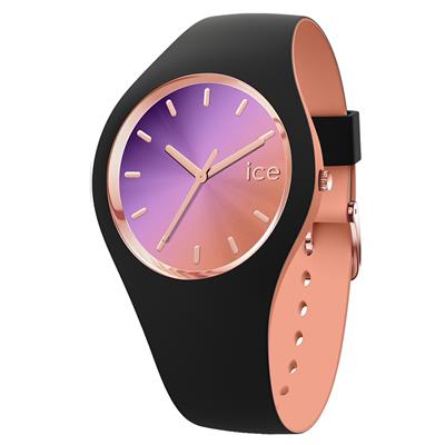 ساعت مچی عقربه ای زنانه آیس واچ مدل ice duo chic black purple medium 3h