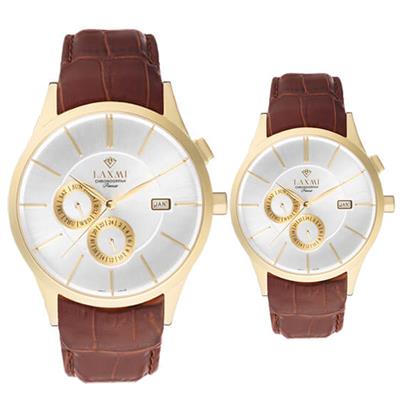 ست ساعت مچی عقربه ای زنانه و مردانه لاکسمی کد 85104