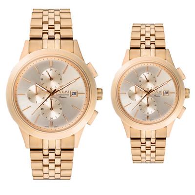 ست ساعت مچی عقربه ای زنانه مردانه لاکسمی مدل 850916