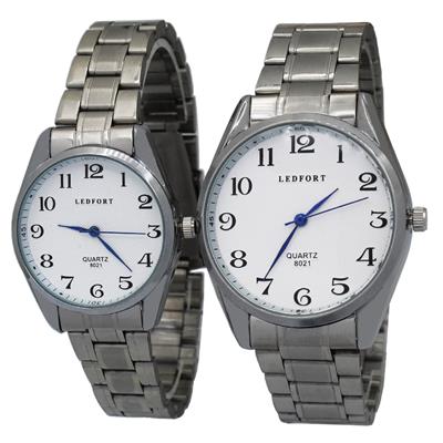 ست ساعت مچی عقربه ای زنانه و مردانه لدفورت کد dgsu 0043