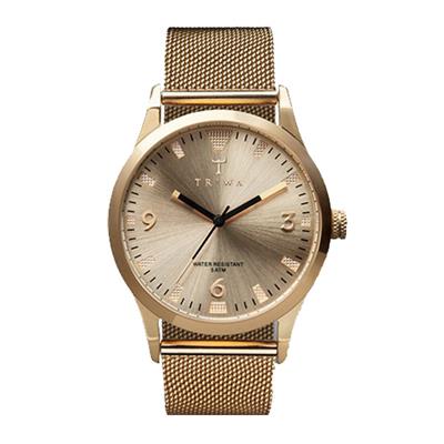 ساعت مچی عقربه ای تریوا مدل sort of black gold