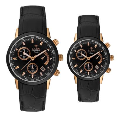 ست ساعت مچی عقربه ای زنانه و مردانه لاکسمی کد 85034