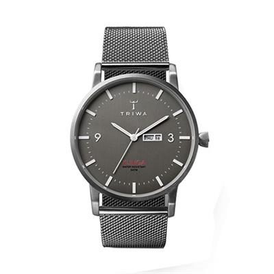 ساعت مچی عقربه ای مردانه تریوا مدل dusk klinga steel mesh