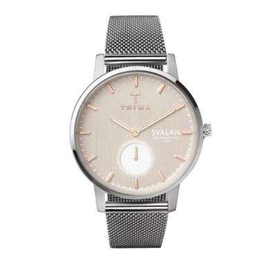 ساعت مچی عقربه ای تریوا مدل blush svalan steel mesh