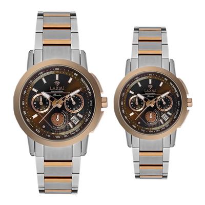 ست ساعت مچی عقربه ای زنانه و مردانه لاکسمی مدل 850114