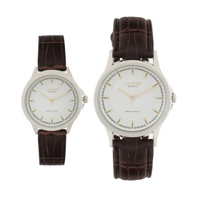 ست ساعت مچی عقربه ای زنانه و مردانه لاروس مدل m002