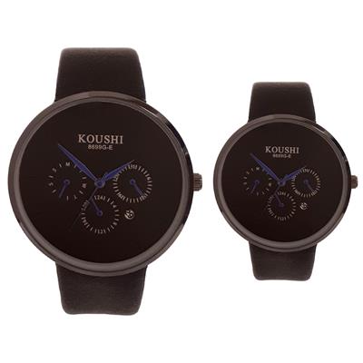 ست ساعت مچی عقربه ای زنانه و مردانه کوشی کد 6671d