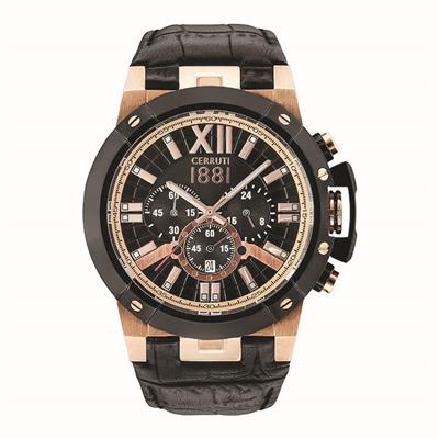 ساعت مچی عقربه ای مردانه چروتی کد cra145srb02bk