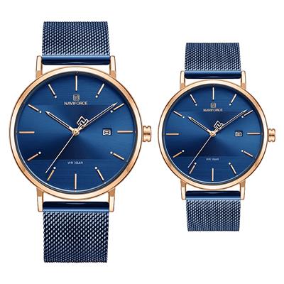 ست ساعت مچی عقربه ای زنانه و مردانه نیوی فورس کد nf3008g