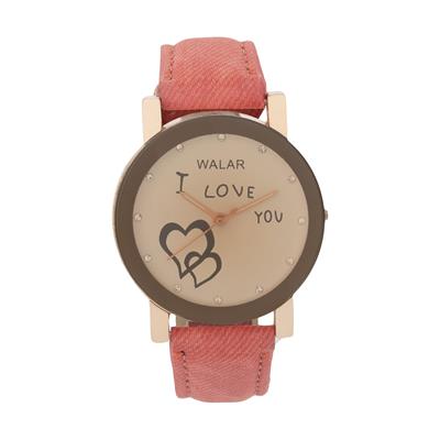 ساعت مچی عقربه ای زنانه والار مدل love and heart