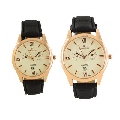 ست ساعت مچی عقربه ای زنانه و مردانه کد r3en