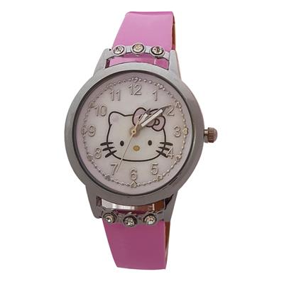 ساعت مچی عقربه ای دخترانه طرح کیتی کد e kiti n