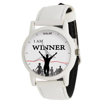ساعت مچی عقربه ای والار طرح i am winner کد lf1591