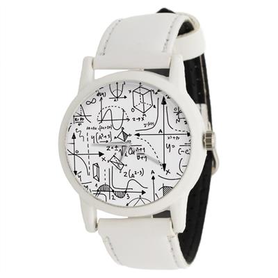 ساعت مچی عقربه ای طرح ریاضی کد lf1600