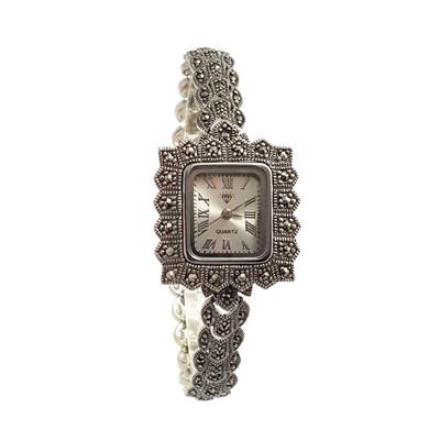 ساعت مچی عقربه ای نقره زنانه کد dn128