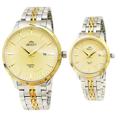 ست ساعت مچی عقربه ای زنانه و مردانه کد or5858sg