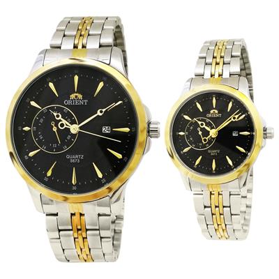 ست ساعت مچی عقربه ای زنانه و مردانه کد or5758sg