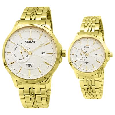 ست ساعت مچی عقربه ای زنانه و مردانه کد or5758g