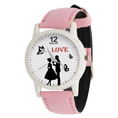 ساعت مچی عقربه ای زنانه والار طرح love کد lf1740