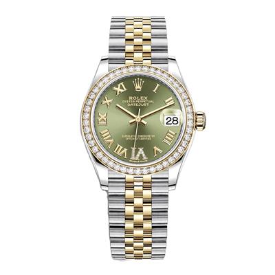 ساعت مچی عقربه ای زنانه مدل دیت جاست کد hc2027