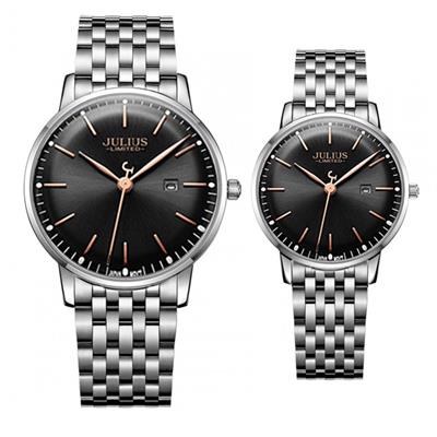 ست ساعت مچی عقربه ای زنانه و مردانه جولیوس کد jal 040d