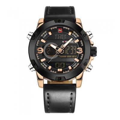 ساعت مچی عقربه ای مردانه نیوی فورس کد nf9097 bck rg