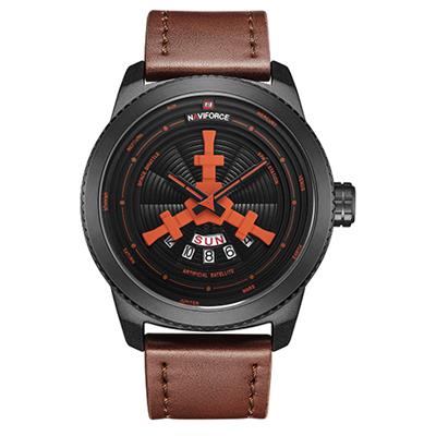 ساعت مچی عقربه ای مردانه نیوی فورس مدل nf9156m ghah nar